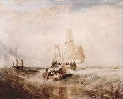 Joseph Mallord William Turner Passagiere gehen an Bord oil